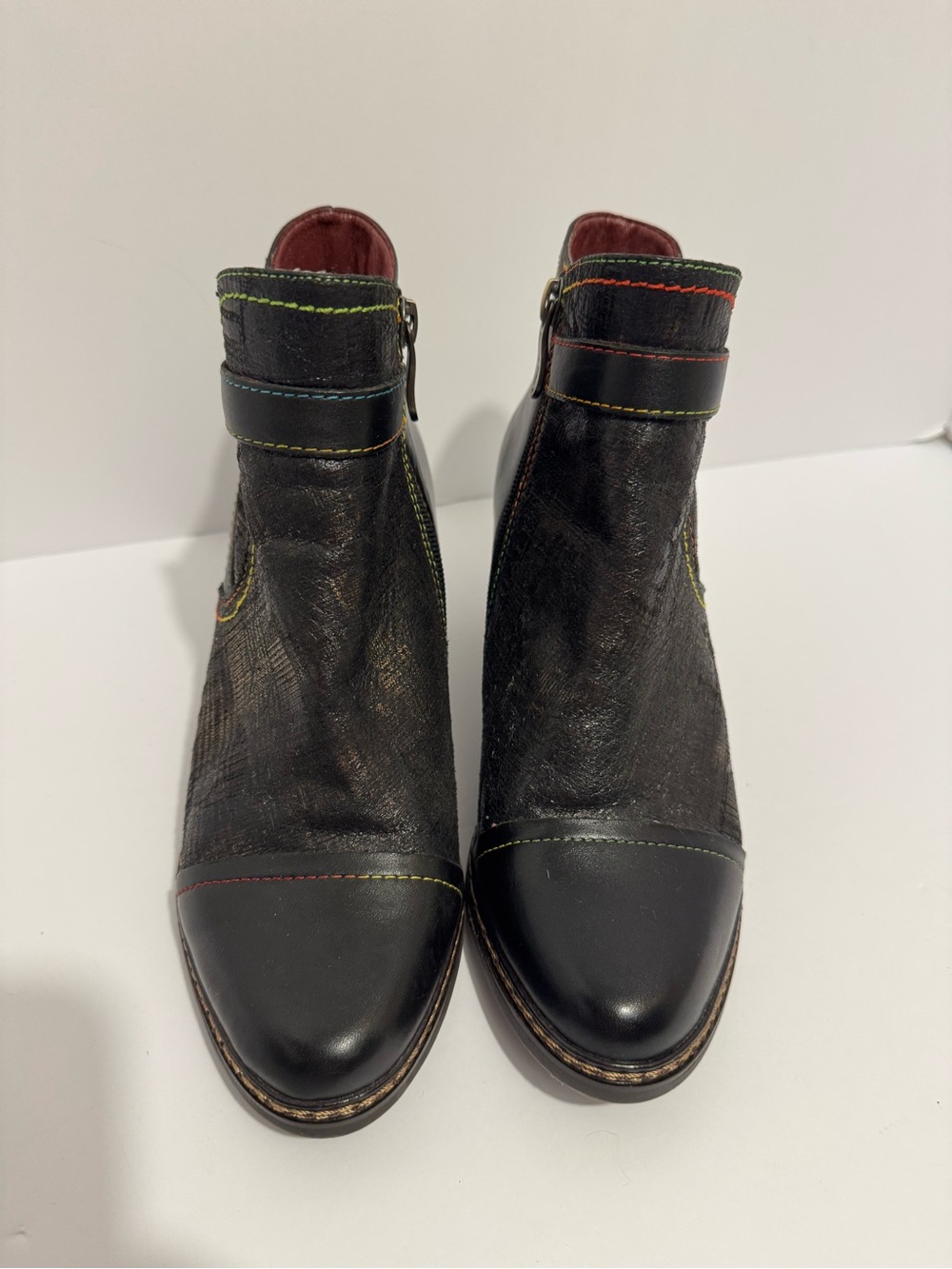 L'Artiste by Spring Step Captivate Ankle Bootie Size US 7.5 EU 38